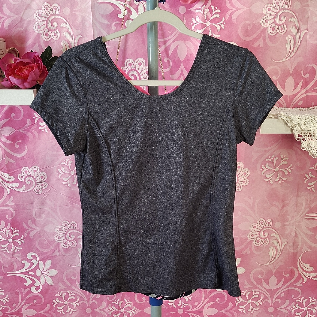 Kyodan Dark Gray Women's Short Sleeve Top